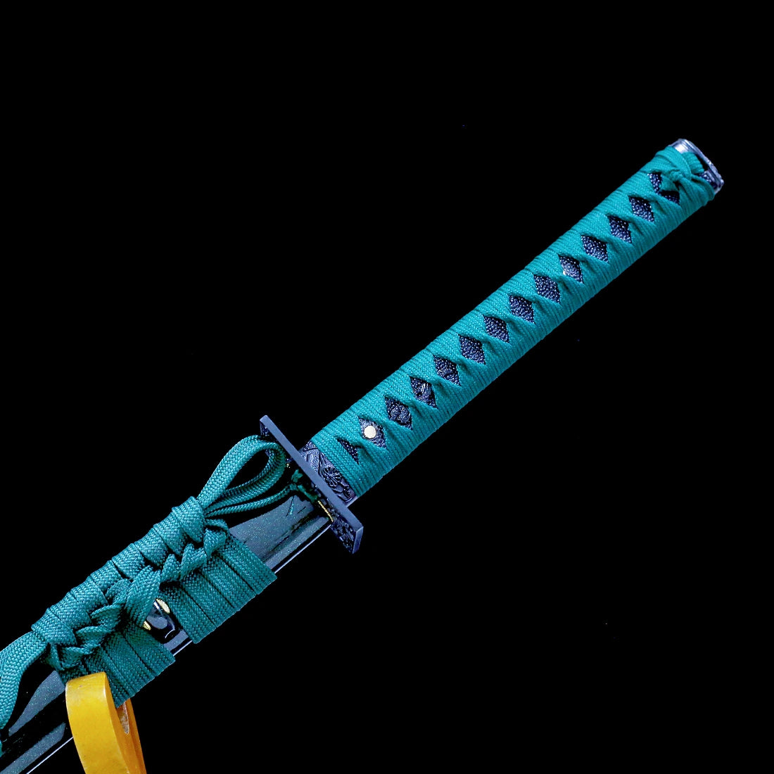 Real Ninjato Sword – Handmade T10 Carbon Steel Blade – Full Tang – Green – Battle Ready