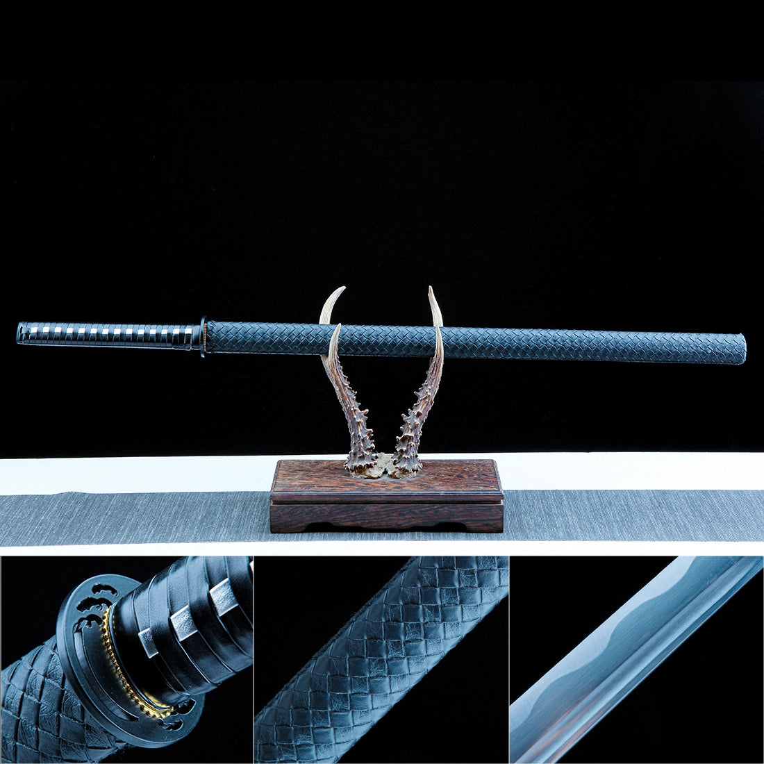Real Ninjato  – Handmade 1060 Carbon Steel Blade – Black – Collector’s Edition