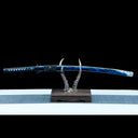 Glacier Fang katana blade profile and hamon detail