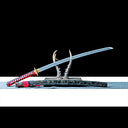 Real Samurai Sword – Handmade 1060 Carbon Steel Blade – Black – Full Tang – Battle Ready