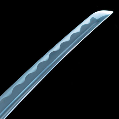Real Samurai Sword – Handmade 1060 Carbon Steel Blade – Black – Full Tang – Battle Ready