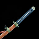 Real Tachi Sword – Damascus Patterned Steel Blade – Natural Solid Wood Saya – High performance
