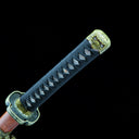 Real Tachi Sword – Damascus Patterned Steel Blade – Natural Solid Wood Saya – High performance
