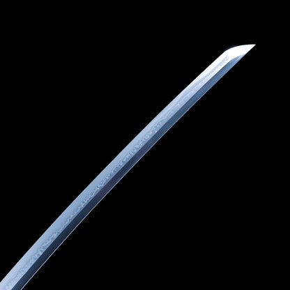 Real Tachi Sword – Handmade T10 High Carbon Steel Blade – Full Tang – Orange – Collector’s Edition