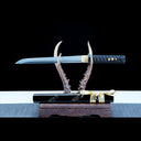Real Tanto Sword – Handmade T10 Carbon Steel Blade – Full Tang – Black – Battle Ready