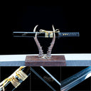 Real Tanto Sword – Handmade T10 Carbon Steel Blade – Full Tang – Black – Battle Ready