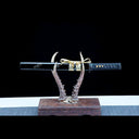 Real Tanto Sword – Handmade T10 Carbon Steel Blade – Full Tang – Black – Battle Ready