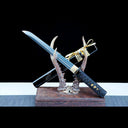 Real Tanto Sword – Handmade T10 Carbon Steel Blade – Full Tang – Black – Battle Ready