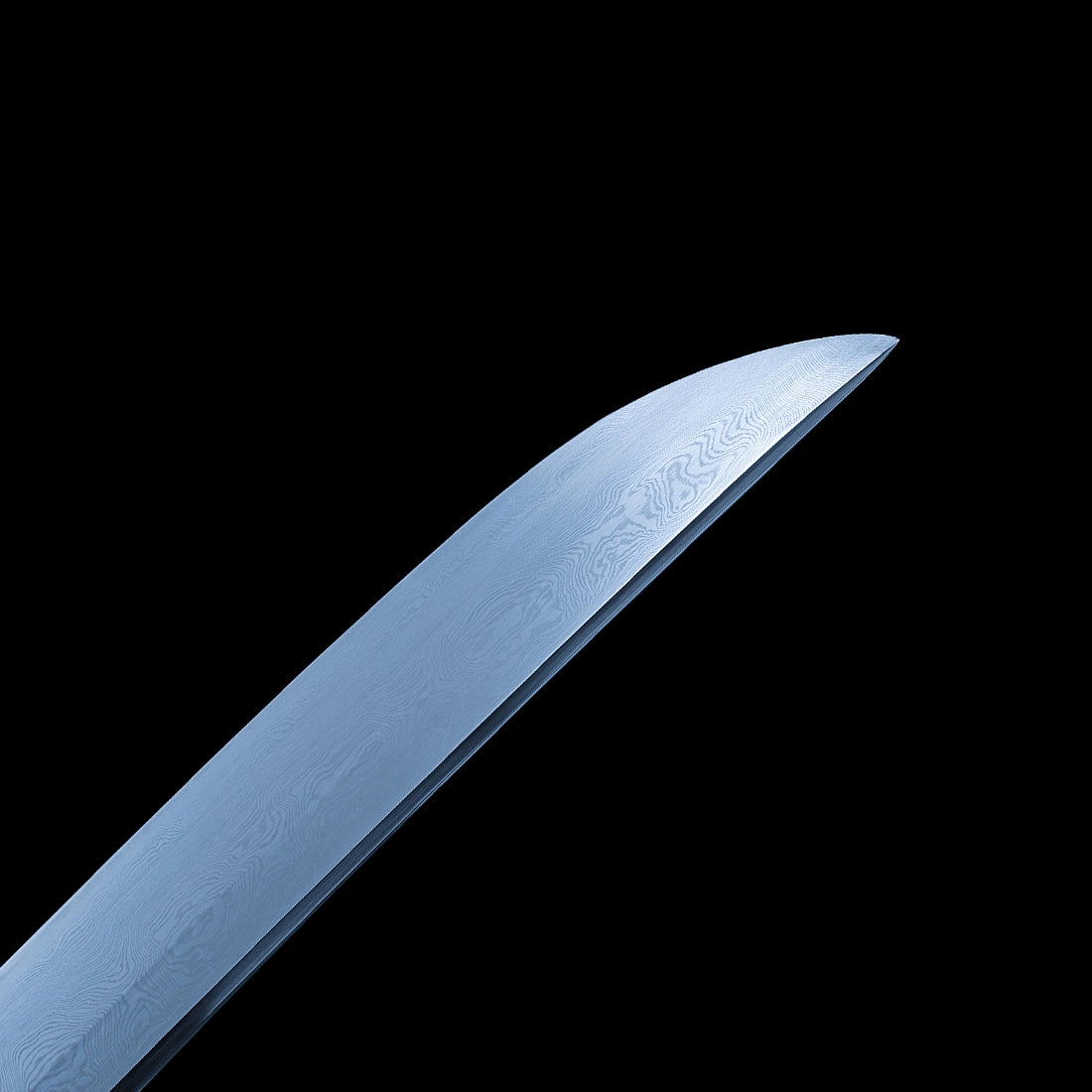 Real Tanto Sword – High Performance Damascus Pattern Steel Blade – Full Tang – Black – Premium Quality