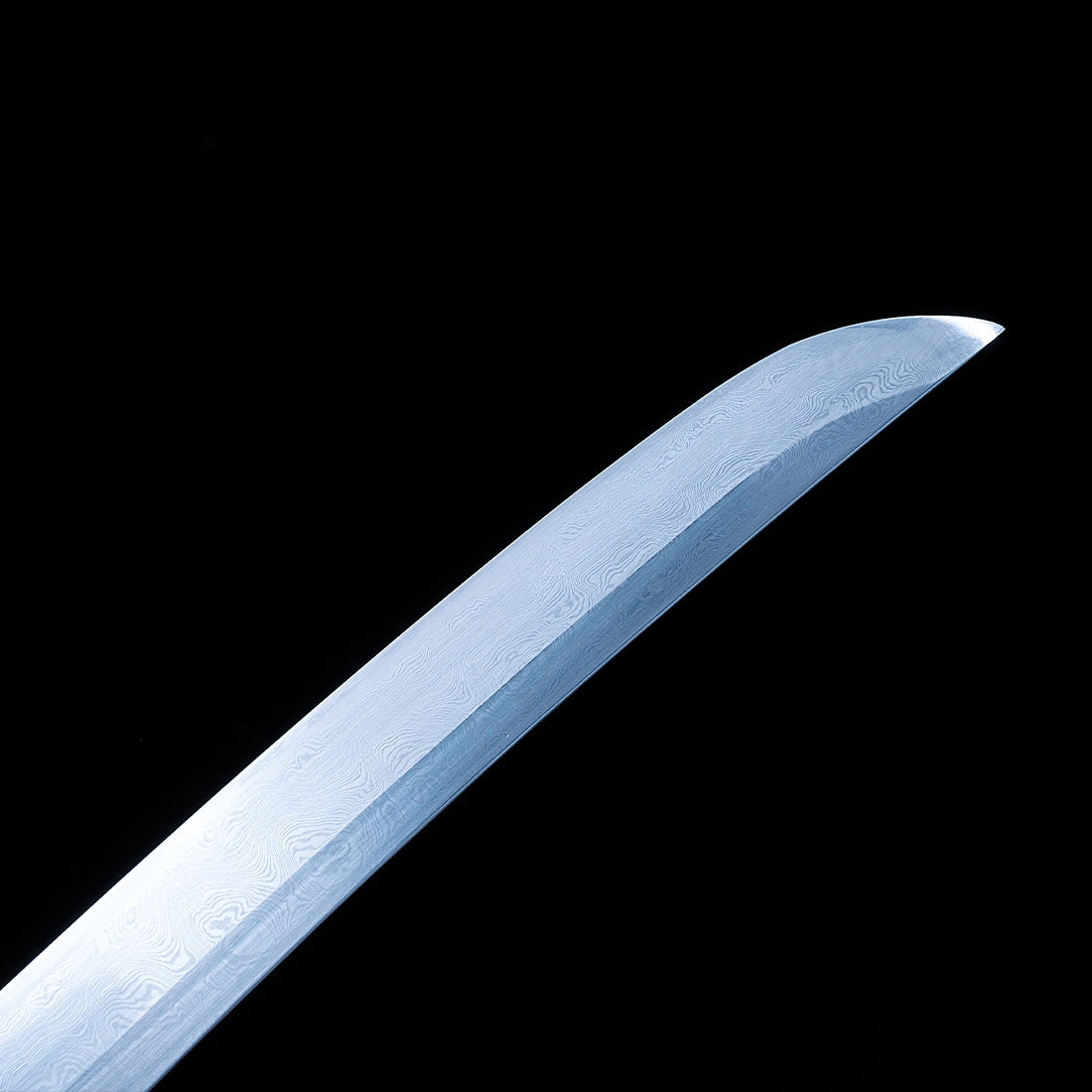 Real Tanto Sword – High Performance Damascus Pattern Steel Blade – Full Tang – Black – Premium Quality