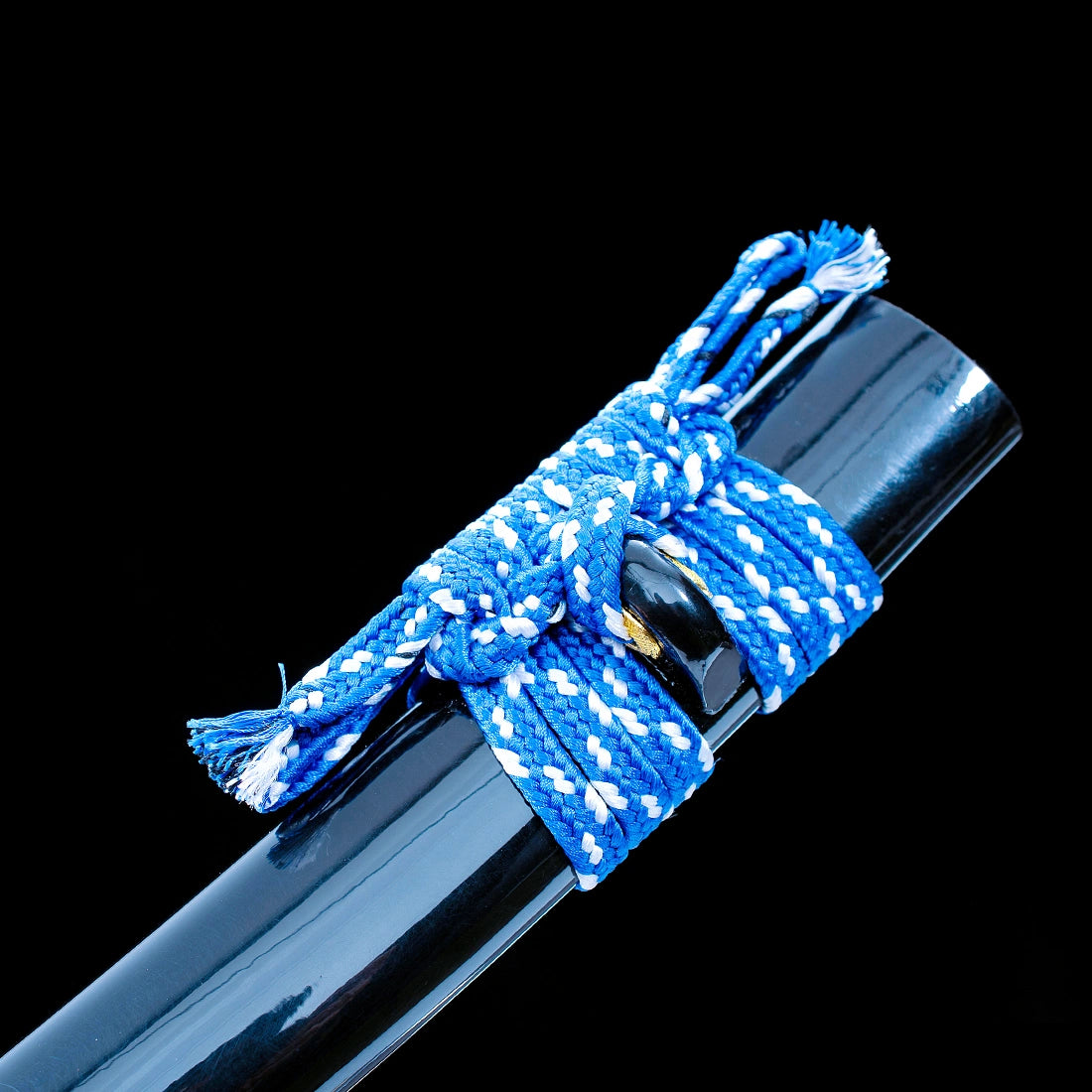 Real Tanto Sword – High Performance Damascus Pattern Steel Blade – Full Tang – Black – Premium Quality