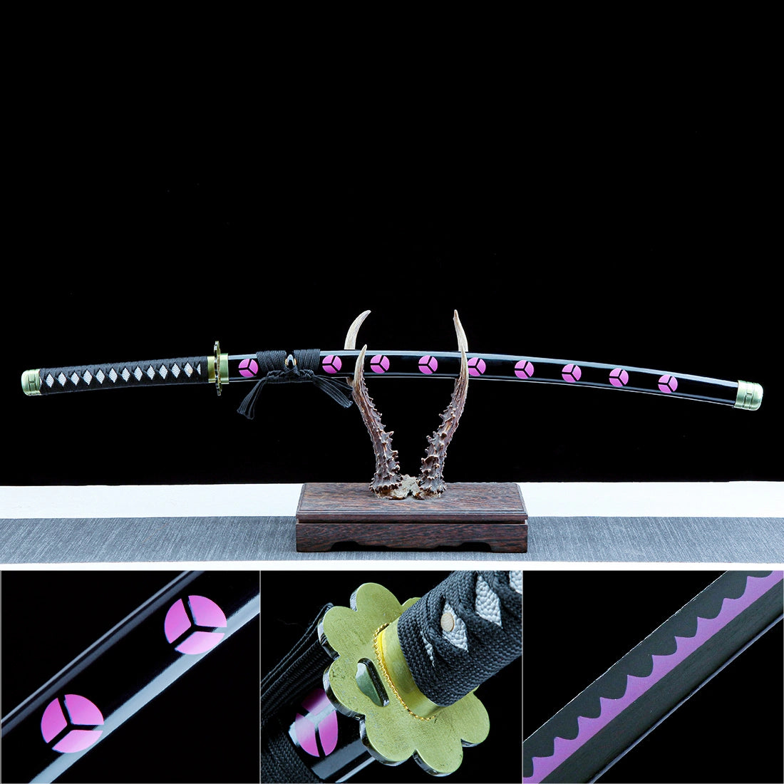 Roronoa Zoro's Shusui Sword – One Piece Replica Katana Sword – Purple Blade Edition