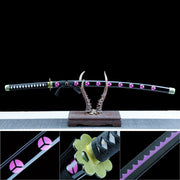 Roronoa Zoro's Shusui Sword – One Piece Replica Katana Sword – Purple Blade Edition