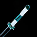 Sanemi Shinazugawa's Sword – Demon Slayer Sword – Kimetsu No Yaiba Sword – Nichirin Sword – Black Scabbard