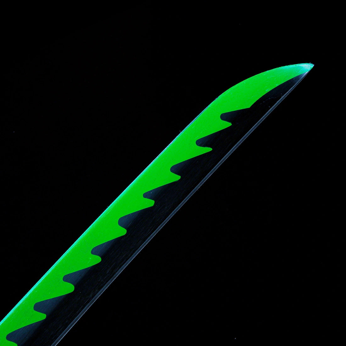 Sanemi Shinazugawa's Sword – Demon Slayer Sword – Kimetsu No Yaiba Sword – Nichirin Sword – Black Scabbard
