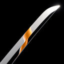 Tachi Sword – Full Black – S7 Tool Steel with Mirror Polish – Pure Copper Ornaments