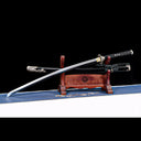 Tachi Sword – Full Black – S7 Tool Steel with Mirror Polish – Pure Copper Ornaments