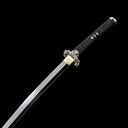 Tachi Sword – Full Black – S7 Tool Steel with Mirror Polish – Pure Copper Ornaments