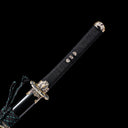 Tachi Sword – Full Black – S7 Tool Steel with Mirror Polish – Pure Copper Ornaments