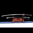 Tachi Sword – Full Black – S7 Tool Steel with Mirror Polish – Pure Copper Ornaments