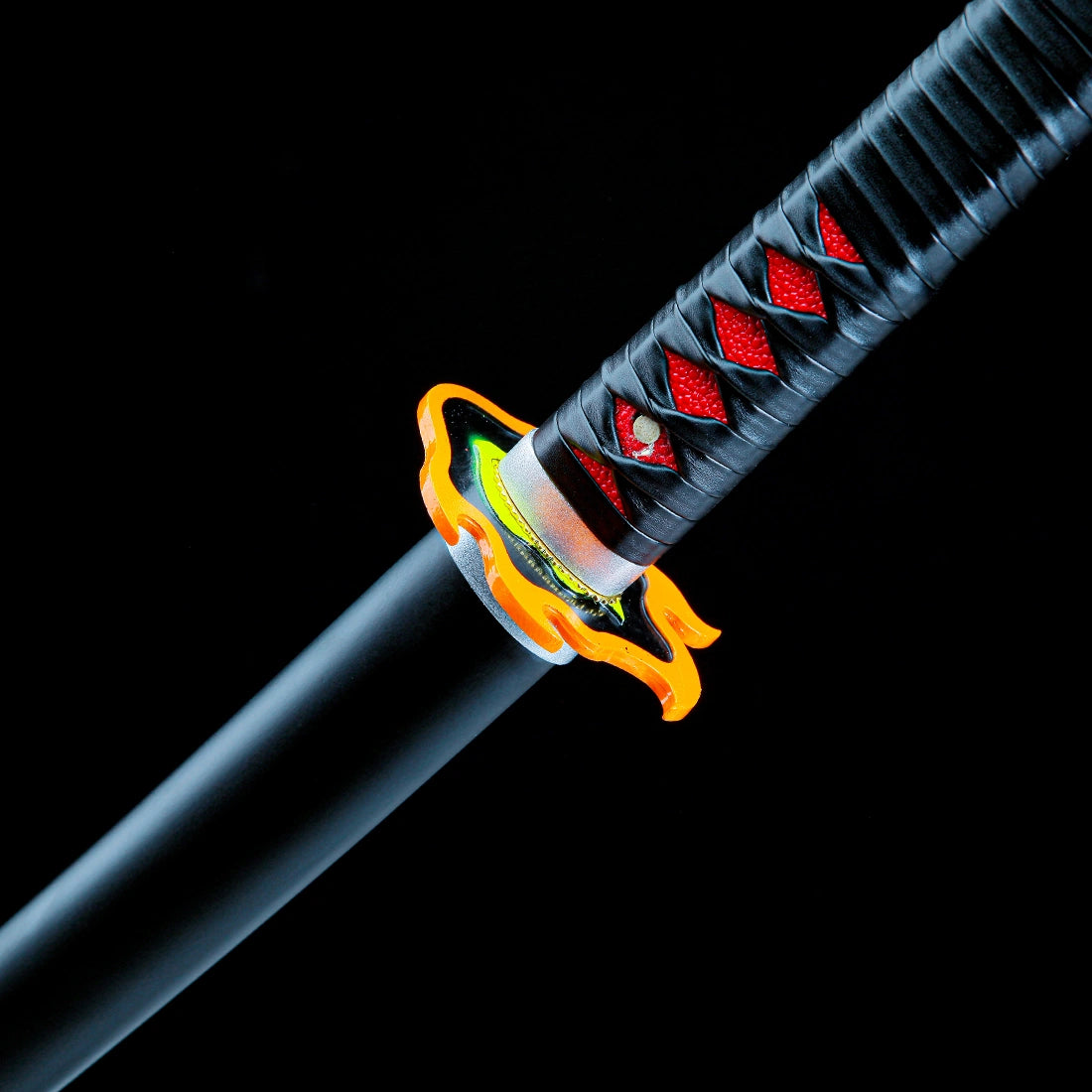 Tanjiro Kamado's Sword – Demon Slayer Sword – Kimetsu No Yaiba Sword – Nichirin Sword – Flame Tsuba