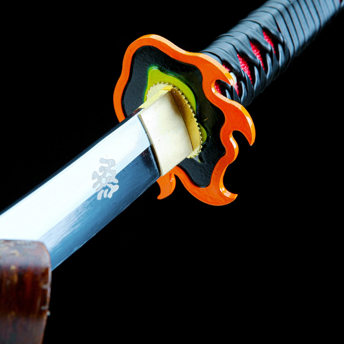 Tanjiro Kamado's Sword – Demon Slayer Sword – Kimetsu No Yaiba Sword – Nichirin Sword – Flame Tsuba