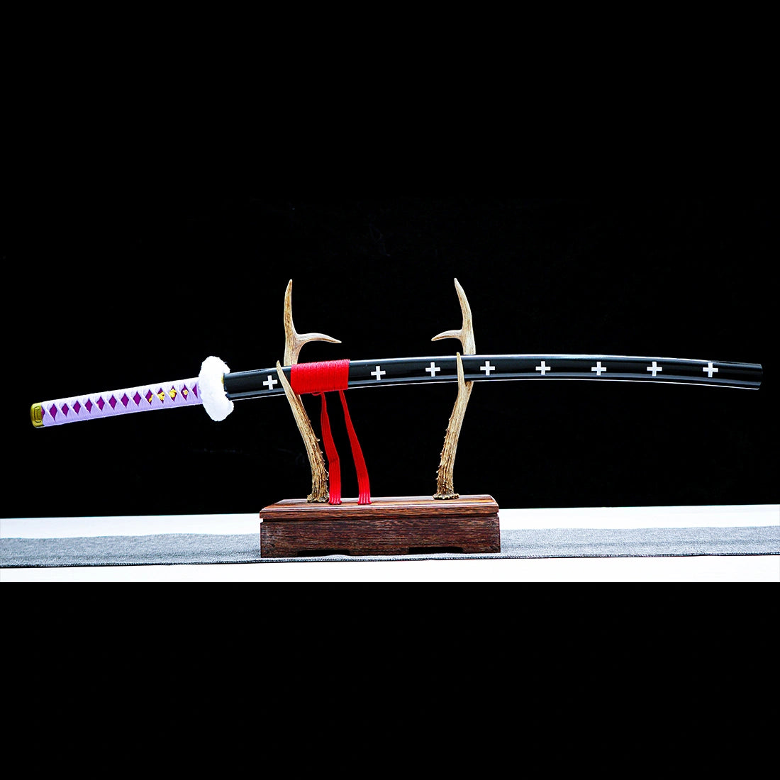 Trafalgar Law's Kikoku Sword – One Piece Replica Katana Sword – Purple Handle Edition