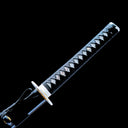True Handmade Katana Sword – Blue 1065 Steel Blade  – Black Scabbard – Full Tang