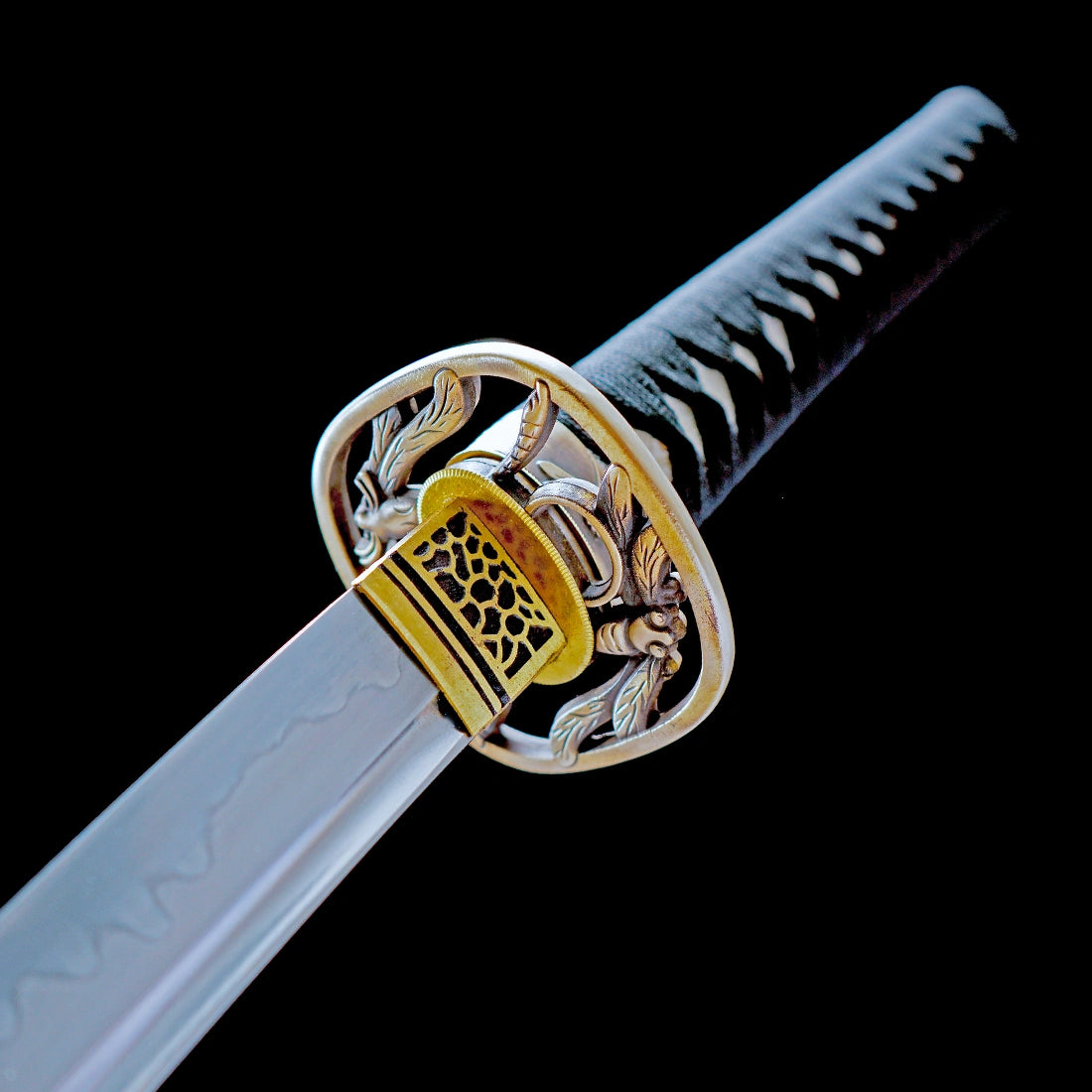 True Katana Sword – T10 High Carbon Steel Blade – Orange – Clay Tempering – Full Tang