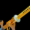 True Japanese Katana Sword – Handmade 1065 Carbon Steel Blade – Gold – Clay Tempered – Premium Quality