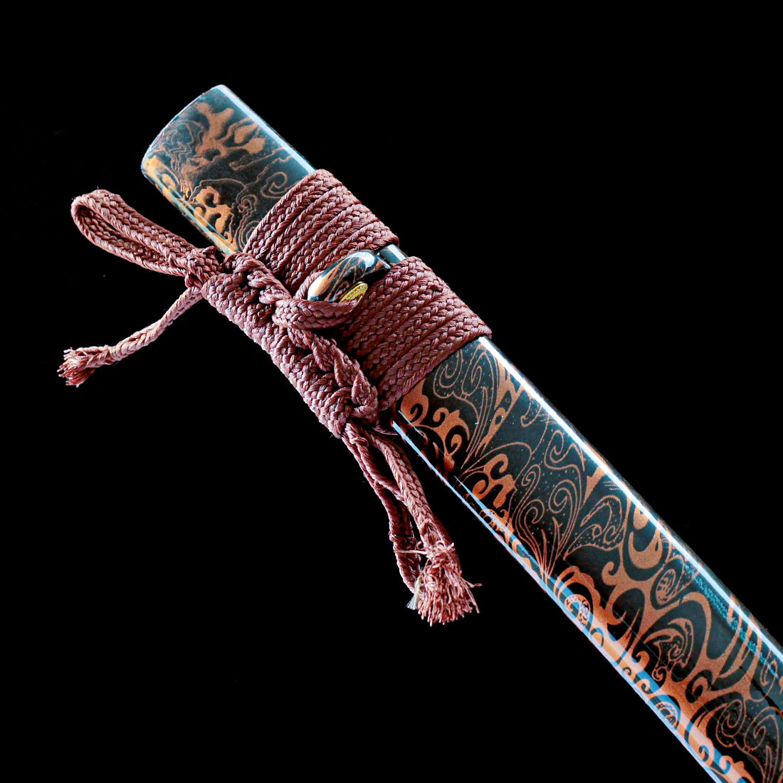 True Japanese Katana Sword – Handmade Black 1065 Carbon Steel Blade – High Performance – Full Tang
