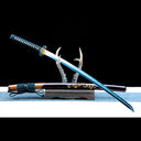 True Katana Sword – Handmade T10 Carbon Steel Blade – Red Scabbard – Battle Ready