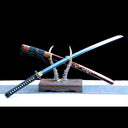 True Katana Sword – Handmade T10 Carbon Steel Blade – Red Scabbard – Battle Ready