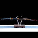 True Katana Sword – Handmade T10 Carbon Steel Blade – Red Scabbard – Battle Ready