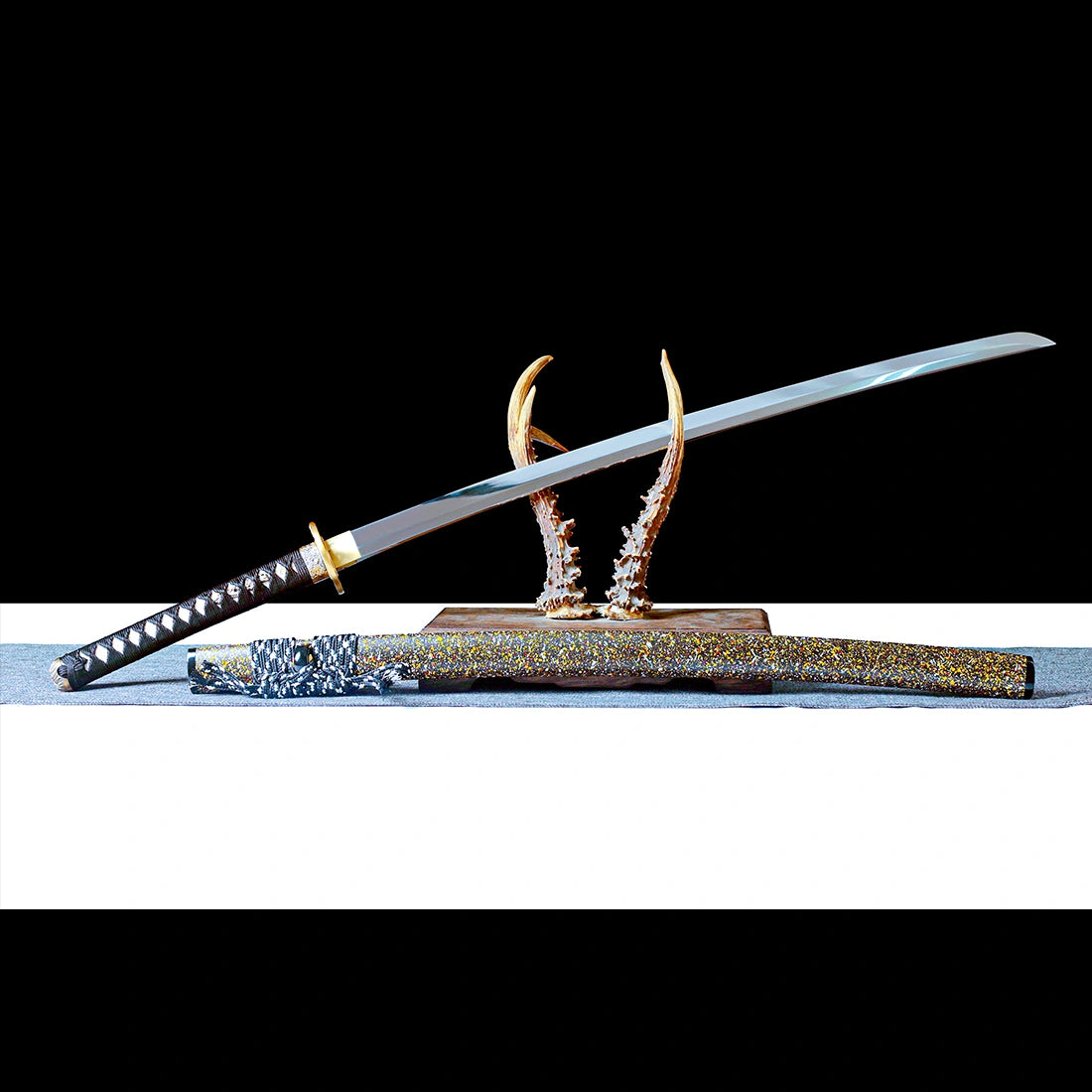 True Katana Sword – Handmade T10 Carbon Steel Mirror Finish Blade – Full Tang – Battle Ready