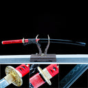 True Katana Sword – Handmade T10 High Carbon Steel Blade – Black – Full Tang – Battle Ready