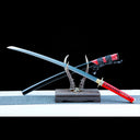 True Katana Sword – Handmade T10 High Carbon Steel Blade – Black – Full Tang – Battle Ready