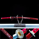 True Katana Sword – Handmade T10 High Carbon Steel Blade – Full Tang – High Performance – Red