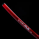 True Katana Sword – Handmade T10 High Carbon Steel Blade – Full Tang – High Performance – Red