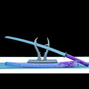 True Katana Sword – Handmade T10 Steel Blade – Purple – Battle Ready