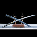 True Katana Sword – High Performance T10 Carbon Steel Blade – Gray Scabbard – Full Tang