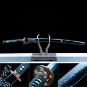 True Katana – Handmade T10 High Carbon Steel Blade – Black – High Performance – Full Tang