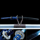 Real Katana Sword – Handmade T10 Clay Tempering Steel Blade – Black Scabbard – Battle Ready
