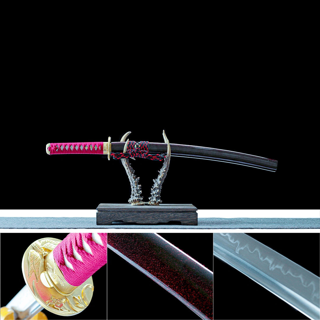 Wakizashi Sword – Handcrafted Japanese Wakizashi – T10 Carbon Steel Clay Tempered Blade