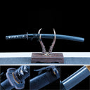 Wakizashi Sword – Hand forged T10 Carbon Steel Japanese Wakizashi – Black Saya