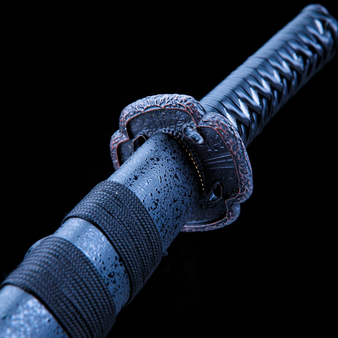 Wakizashi Sword – Hand forged T10 Carbon Steel Japanese Wakizashi – Black Saya