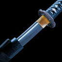 Wakizashi Sword – Hand forged T10 Carbon Steel Japanese Wakizashi – Black Saya
