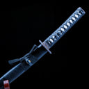 Wakizashi Sword – Hand forged T10 Carbon Steel Japanese Wakizashi – Black Saya