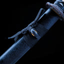 Wakizashi Sword – Hand forged T10 Carbon Steel Japanese Wakizashi – Black Saya