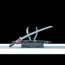 Wakizashi – Handmade Japanese Wakizashi Sword – Damascus Pattern Steel Blade – Black Saya